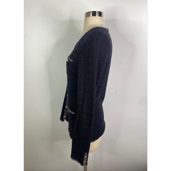 Trina Turk Wool Knit Button Down Cardigan - Picture 2 of 13